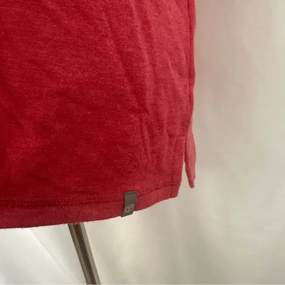 T by Talbots Sweater Womens Large P Salmon Pink 3/4 Sleeve‎ Cowl Neck Pullover - Image 4