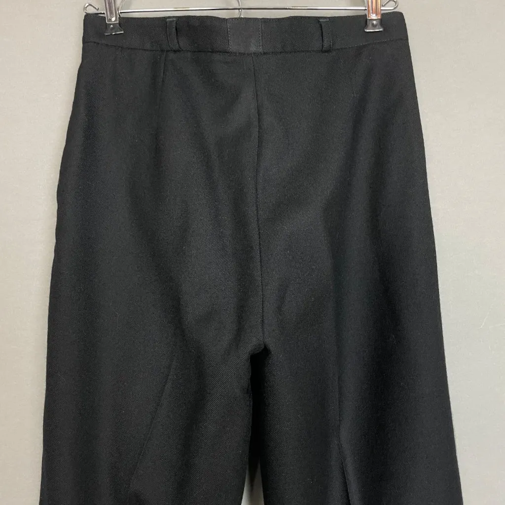 Vintage Georgio Saint Angelo Wool Slacks Pants Black Retro‎ Professional Classic Size 4 - Image 5