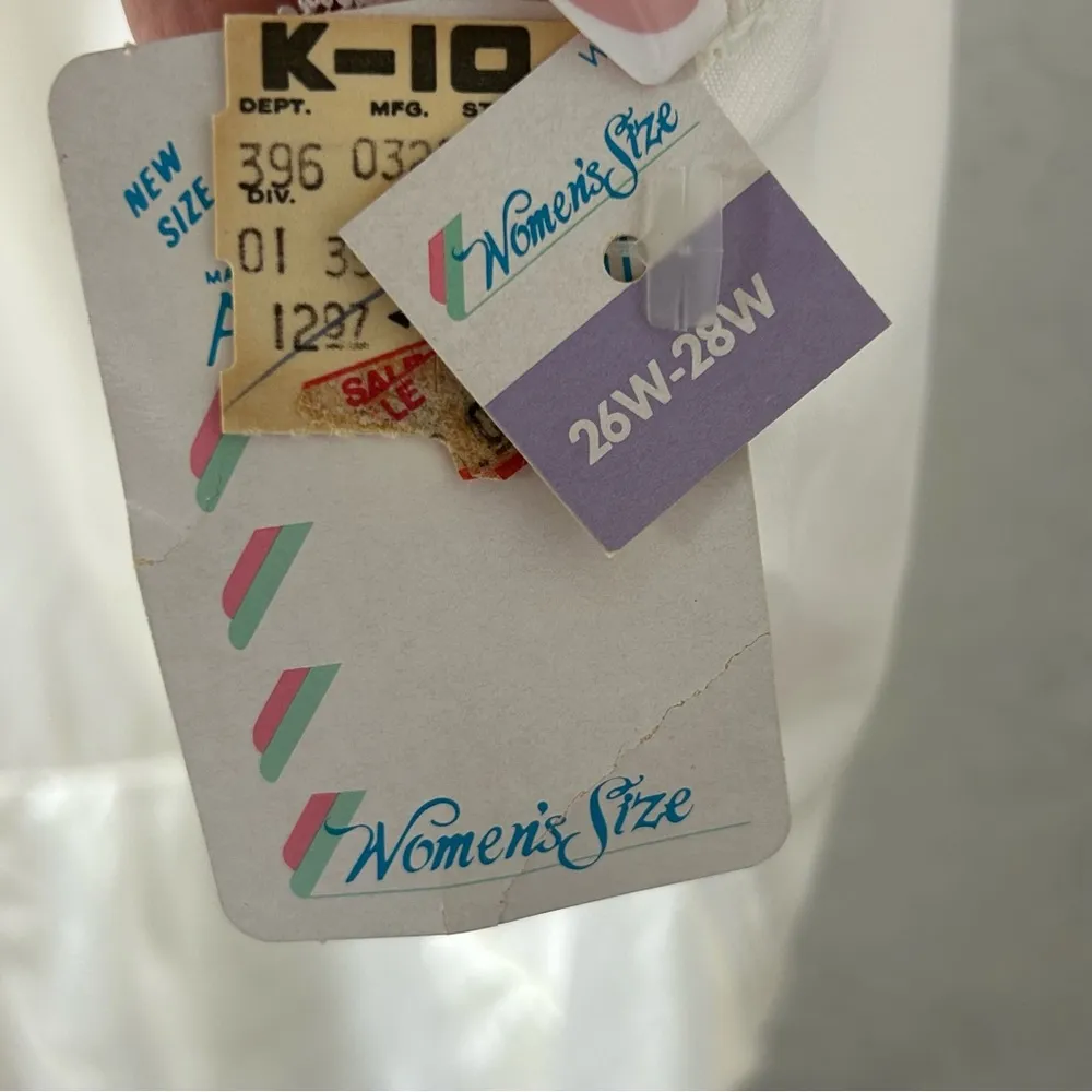 VTG 80’s Fortune Antron Satin Lace Ivory Teddy Negligee Onesie NWT Size 26W - Image 6