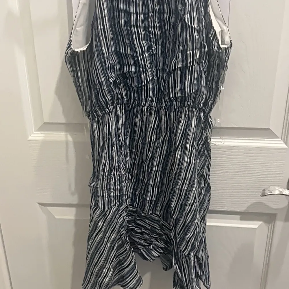 Medium navy and white dress - Image 2