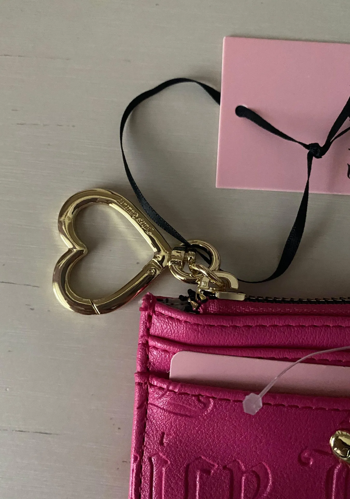 NWT  Y2k monogrammed hot pink cardholder wallet - sorbet - Image 3