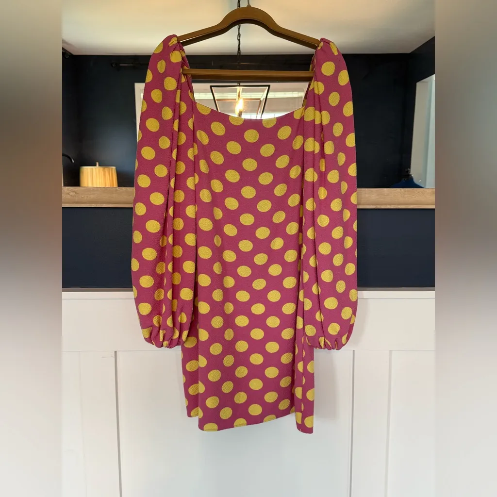 Stine Goya Will Polka Dot Dress Pink Size L - Image 5