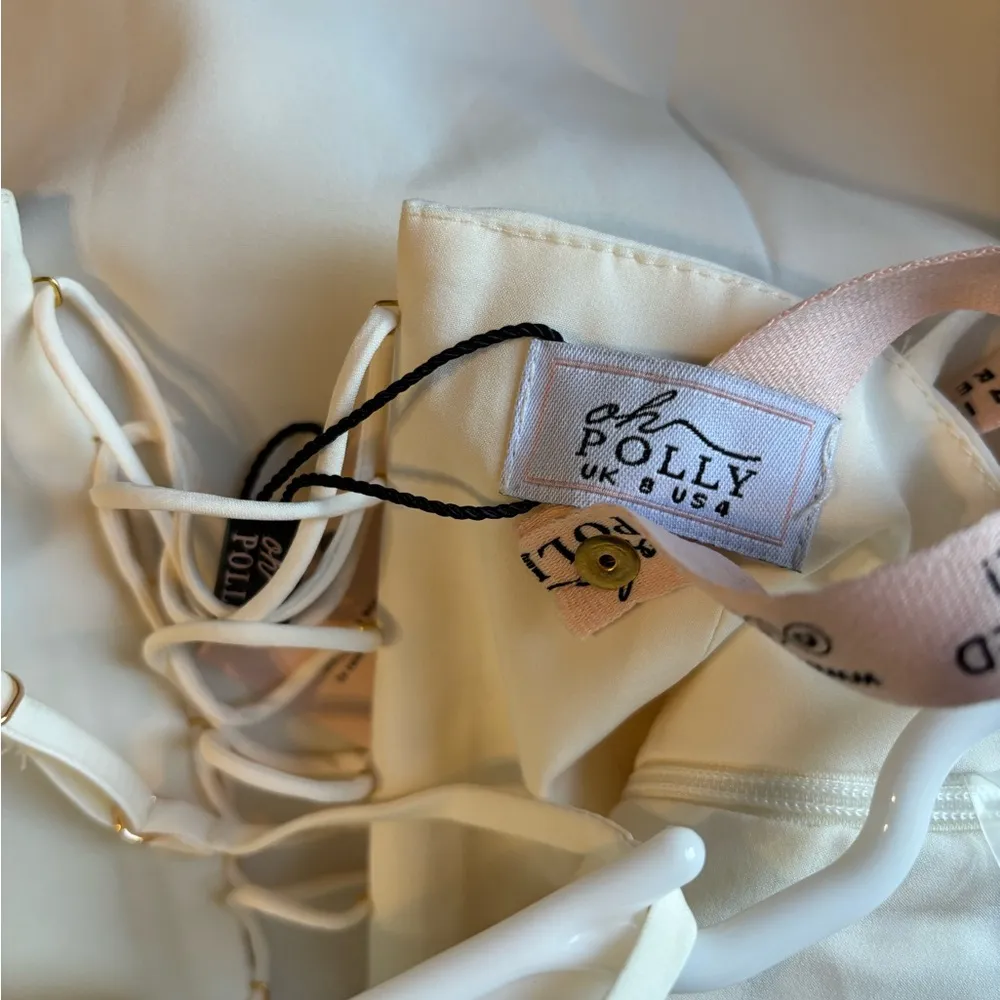 Oh Polly Floral Appliqué Midi Dress - Image 7