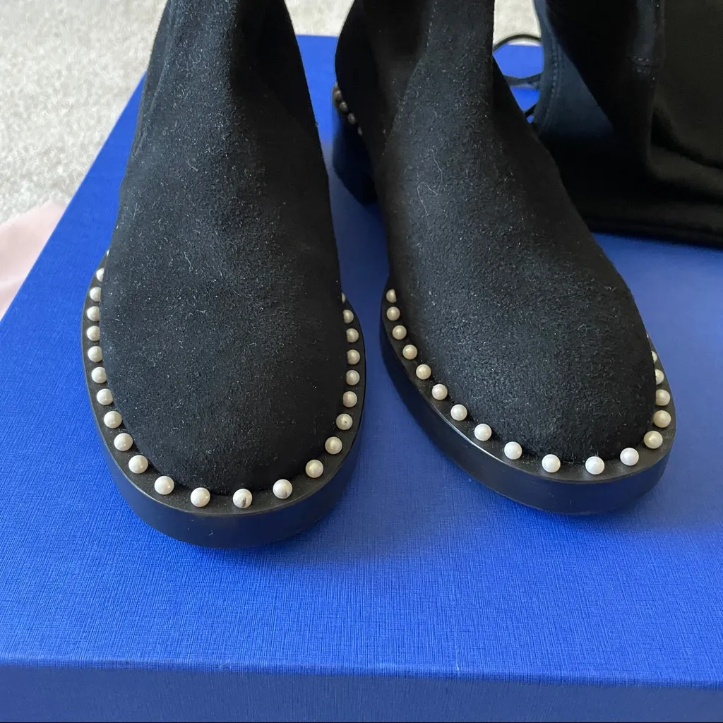 NEW Stuart Weitzman Lowland Pearl Over the Knee Boots - Image 6