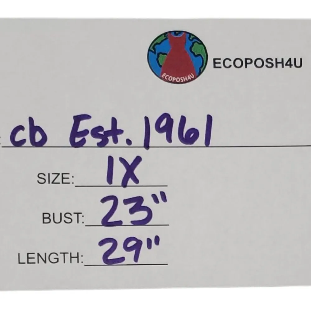 cb established 1962 Womens Long Sleeve Pink Blouse 1X - Image 5