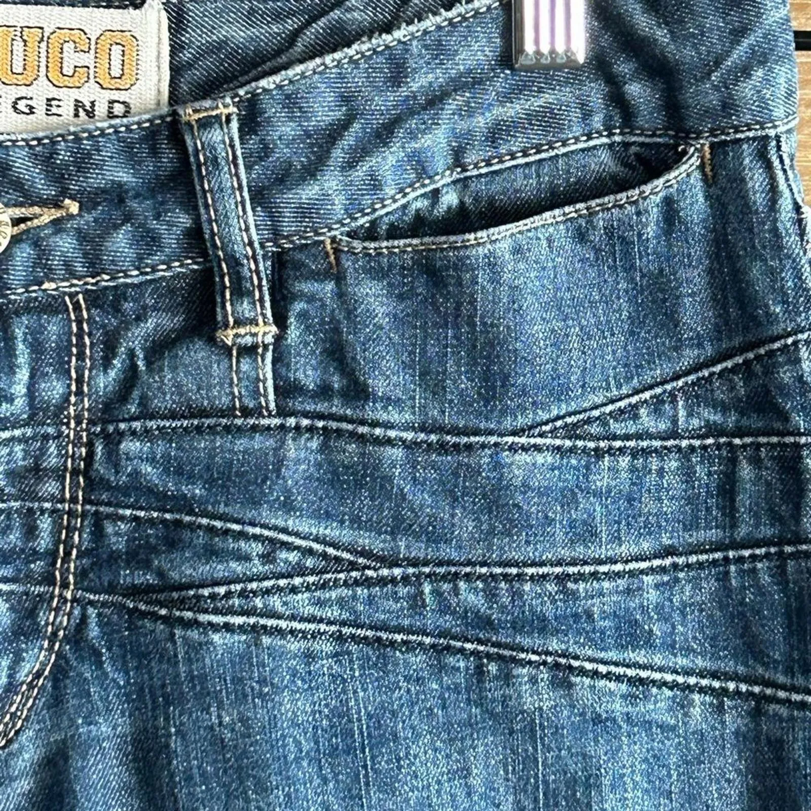 Parasuco Denim Legend Womens Jeans 30 Medium Wash Straight Vtg Retro Blue - Image 2