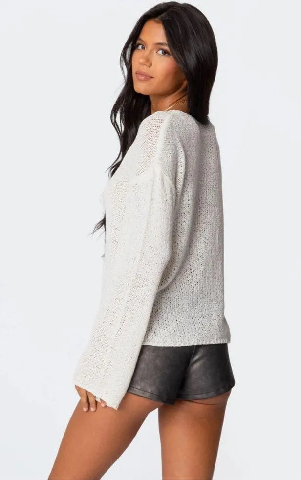 Edikted Light Knit Sweater - Image 3