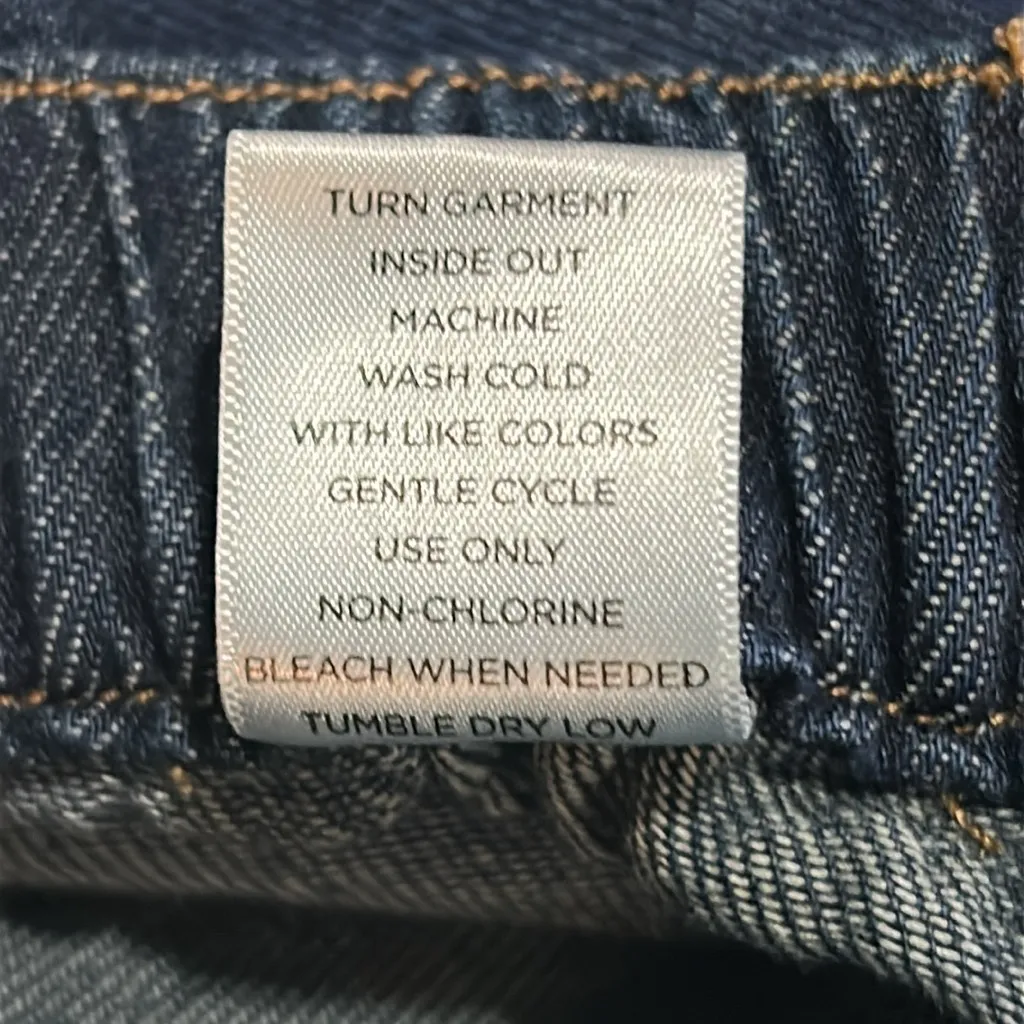 Westbound Dark Blue Relaxed Wide leg Frayed Hem Jeans Size 20W - Image 10