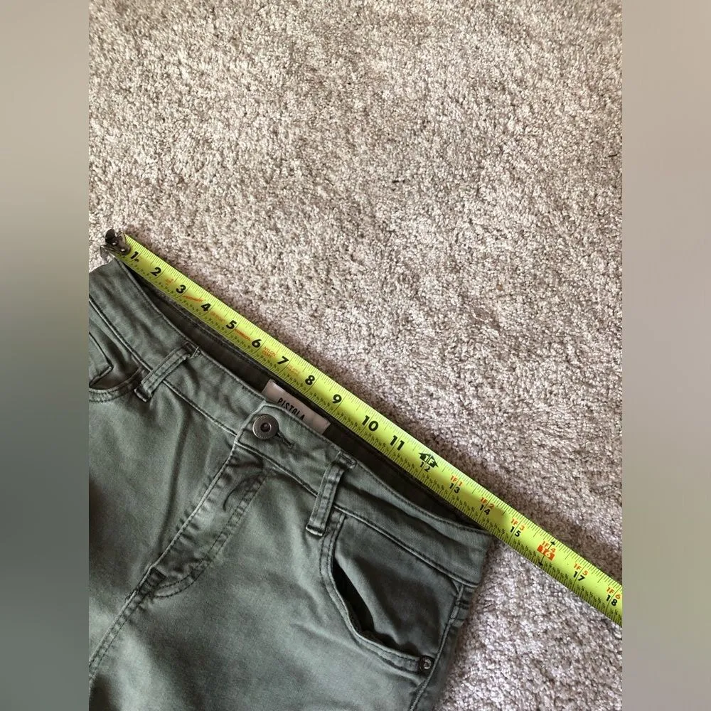 Anthropologie Pistola Olive Moto Jeans cotton blend women Size 29 skinny - Image 10