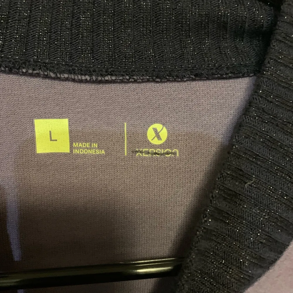 Xersion Purple Activewear Sweater Size L - Image 5