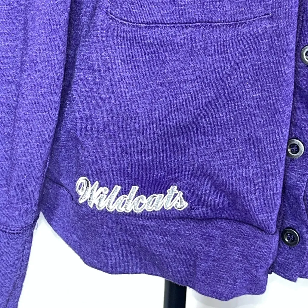 Colosseum  Kansas State Wildcats Women's Large Cardigan  w/Powercat - Image 3