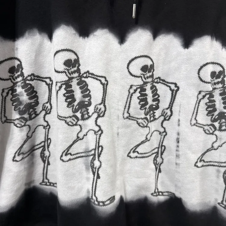 Disney parks silly symphony the skeleton dance dip dye hoodie L NWT - Image 4