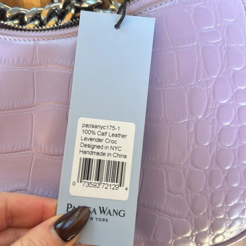 Parisa Wang Calf Leather Lavender Purse Purple - Image 7