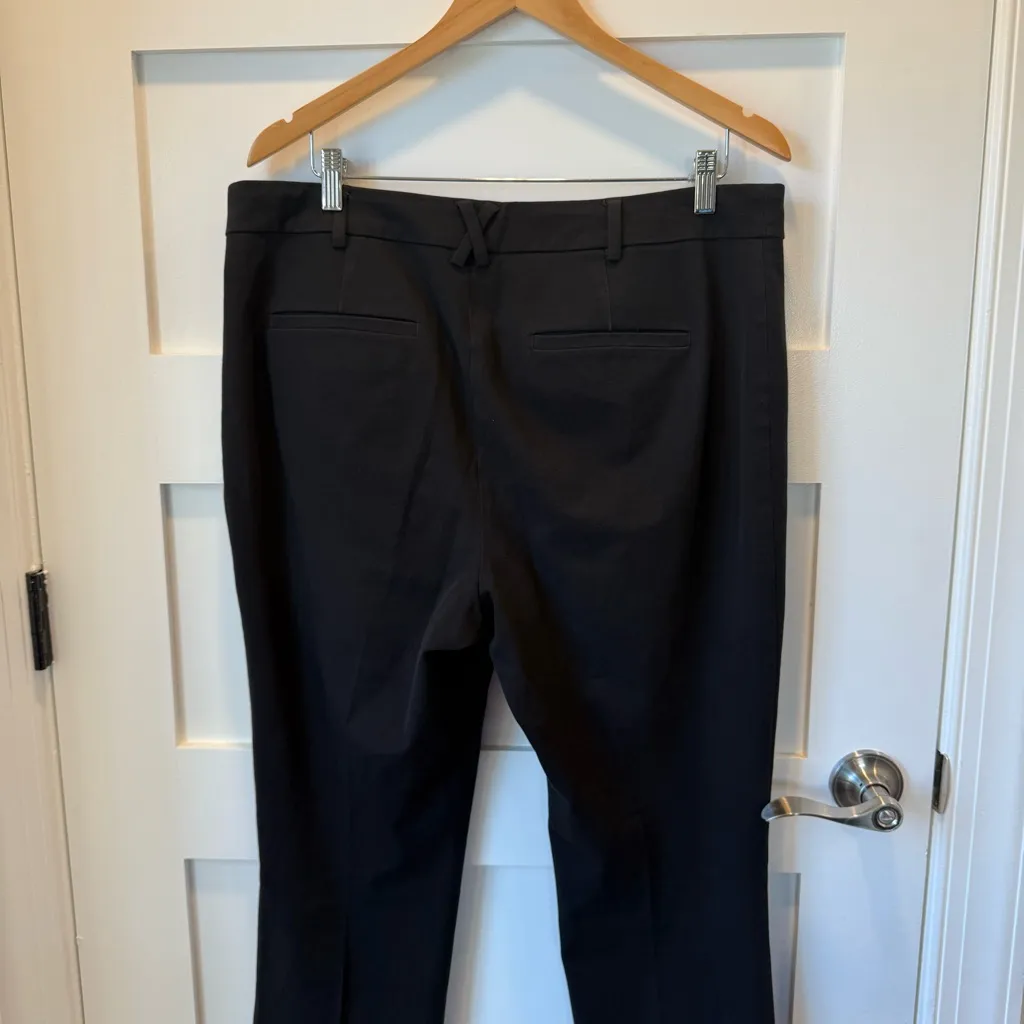 Maeve by Anthro Black The Essential Slim Kick Flare Pants Size 16 - Image 8