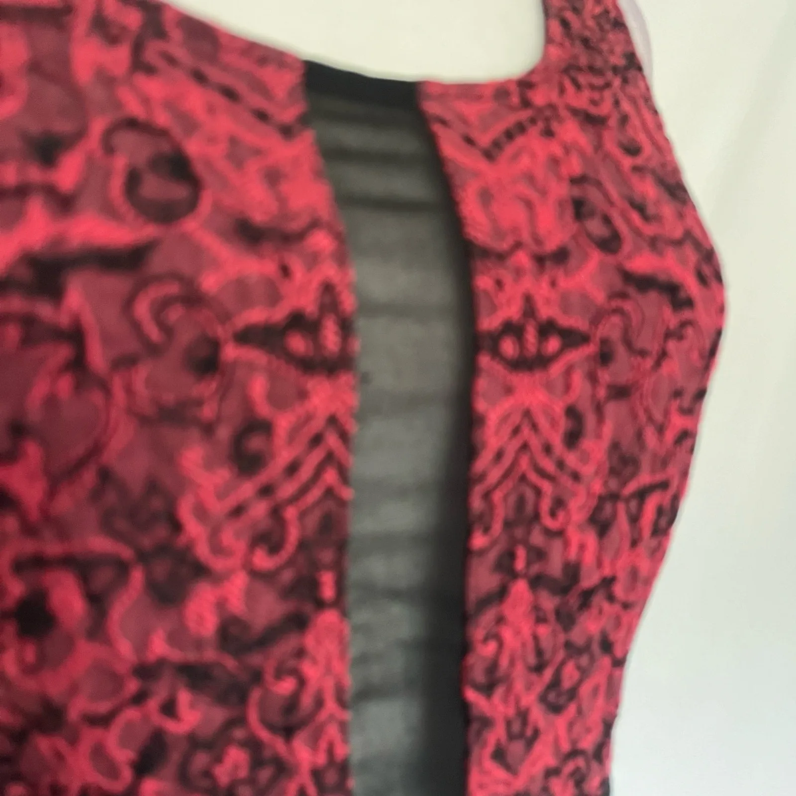 Jealous Tomato Lace Skater Dress Sz M Holiday Gothic Mesh Dark Fairy Cocktail - Image 2