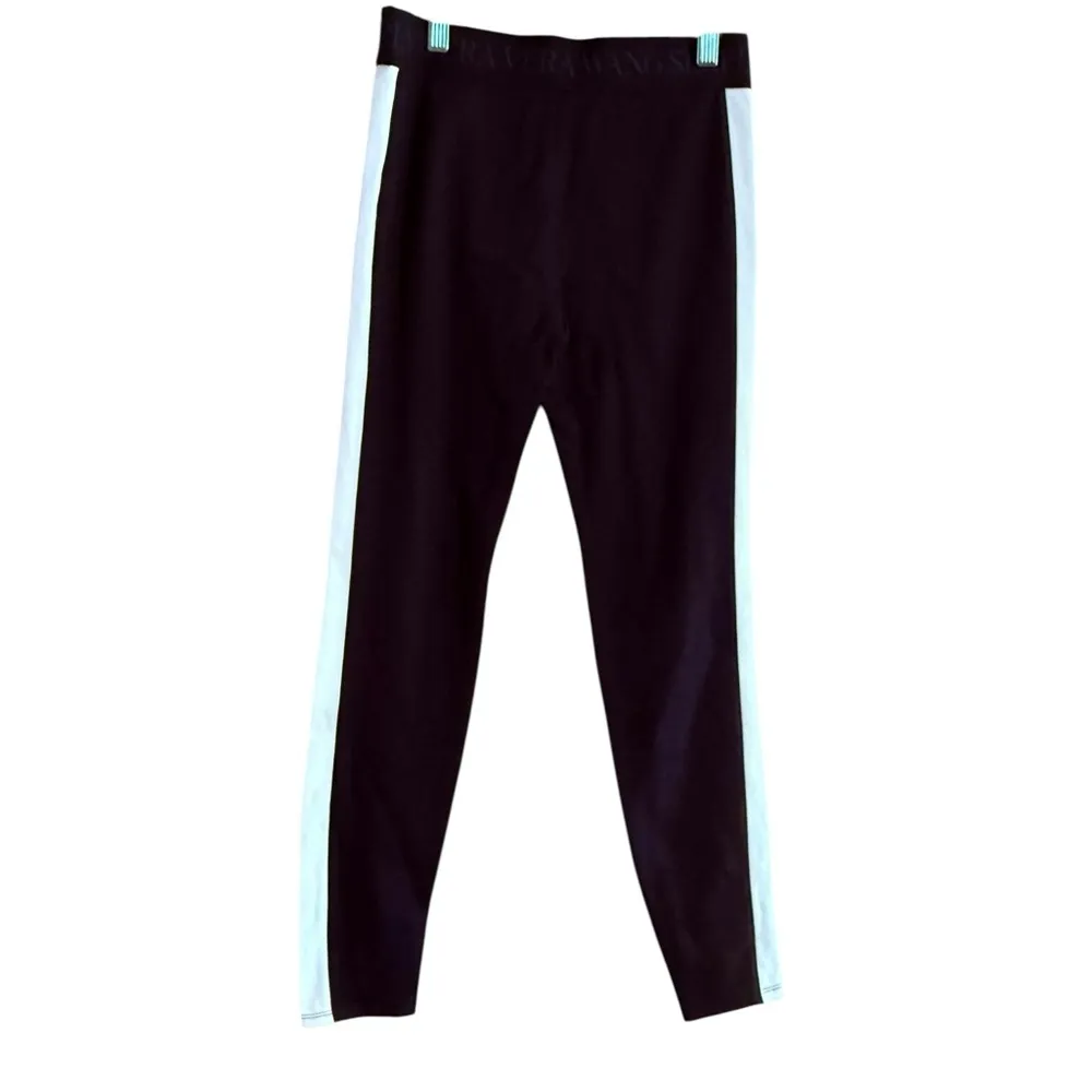 Simply Vera Vera Wang Black Leggings with White Stripe - Image 3