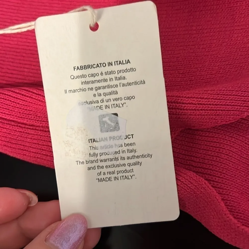 Miss Eleven midriff cut out sweater dress, midi bodycon, stretchy, Large,NWT Pink - Image 9