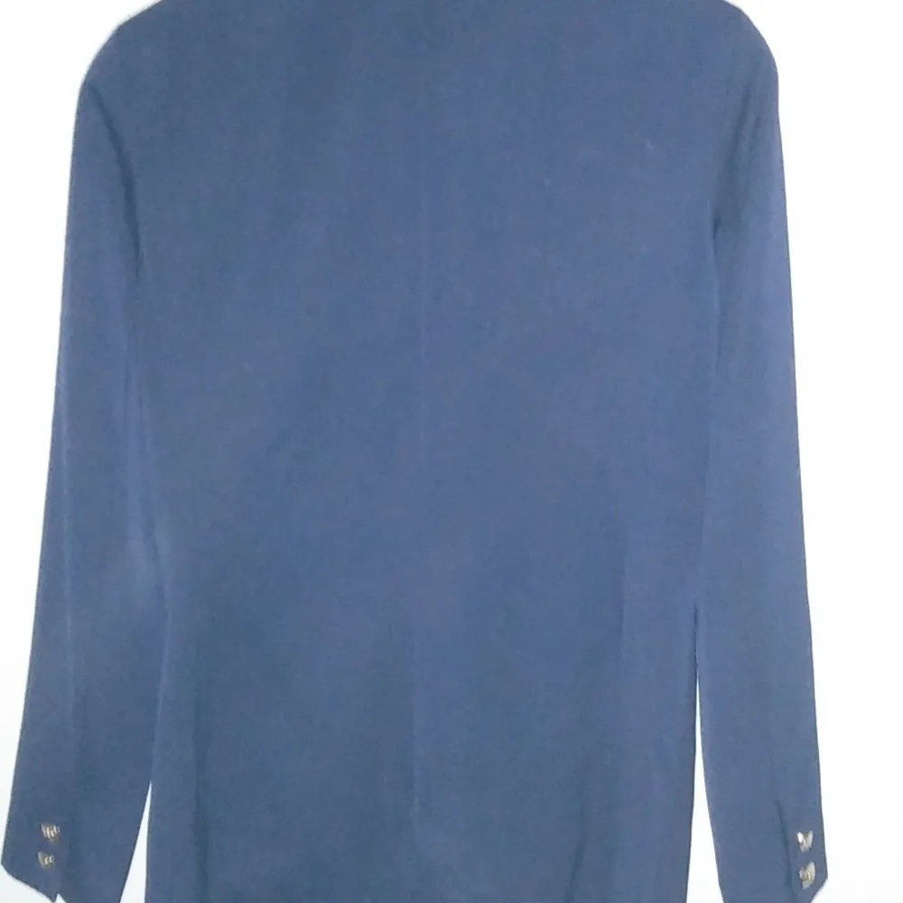 Hugo Buscati 6 Navy Wool Gold Buttoned Blazer Academia Super Prep - Image 14