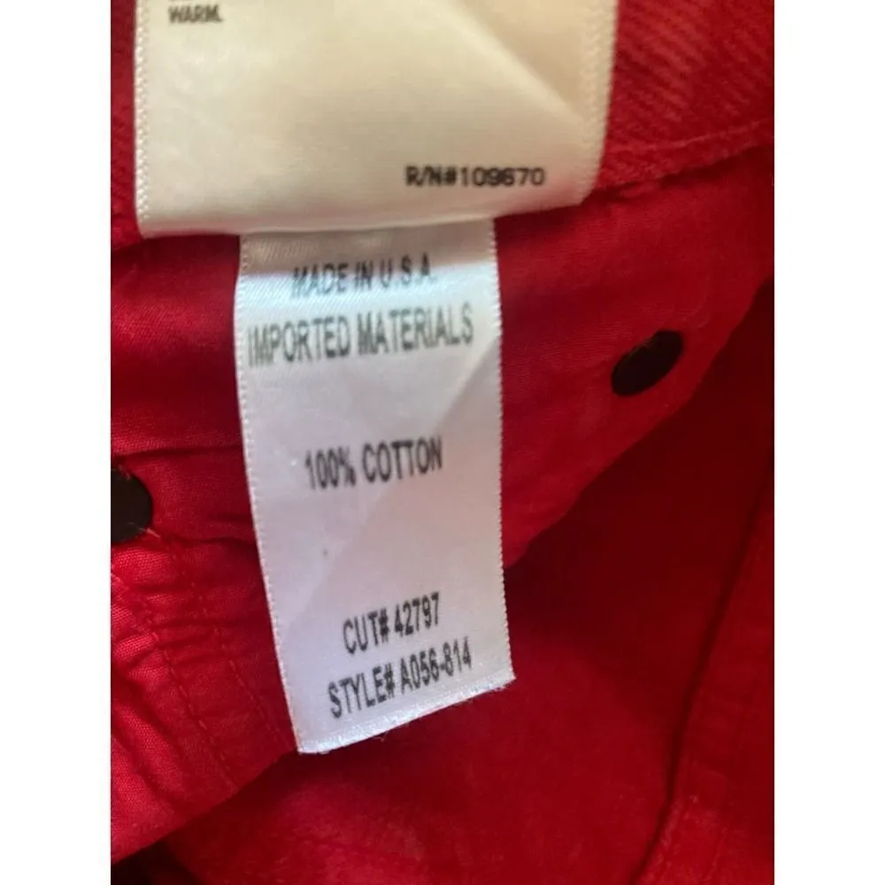 AGOLDE RED JEANS SIZE 24 CUT 42797 STYLE A056-814 - Image 4