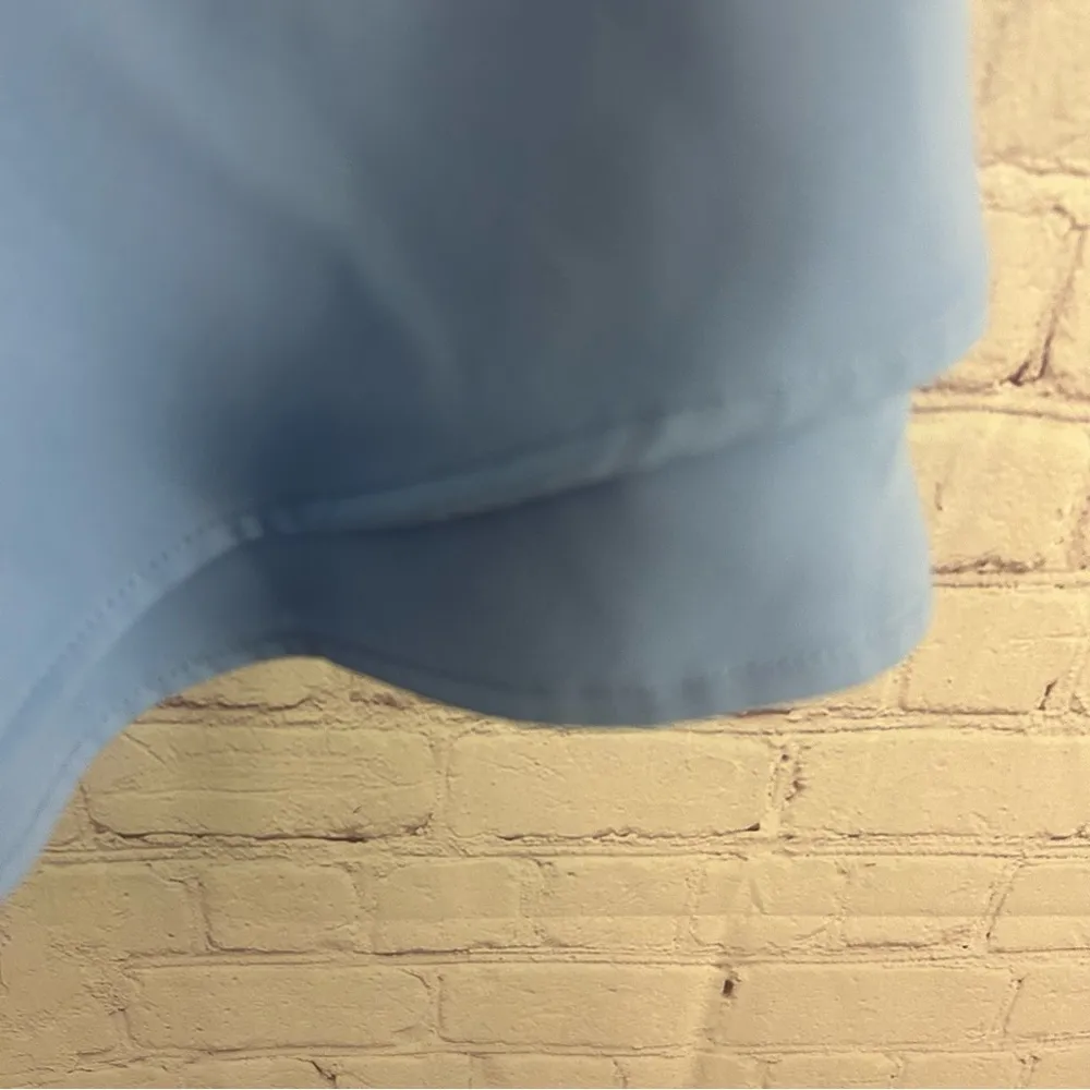 Lavender Brown shorts layered ruffle belted baby blue size Small preppy USA - Image 4