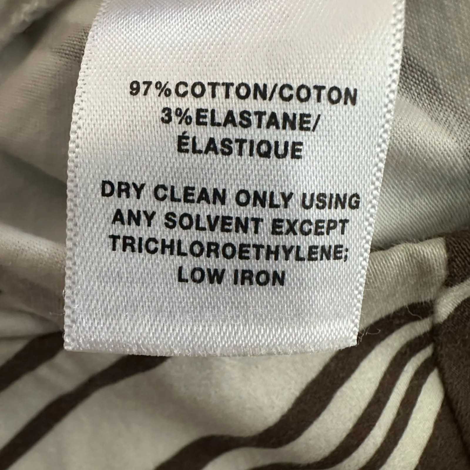 Lafayette 148 Stanton Cream Brown Animal Print Pants Y2K Preppy Zebra Indie Size 10 - Image 6