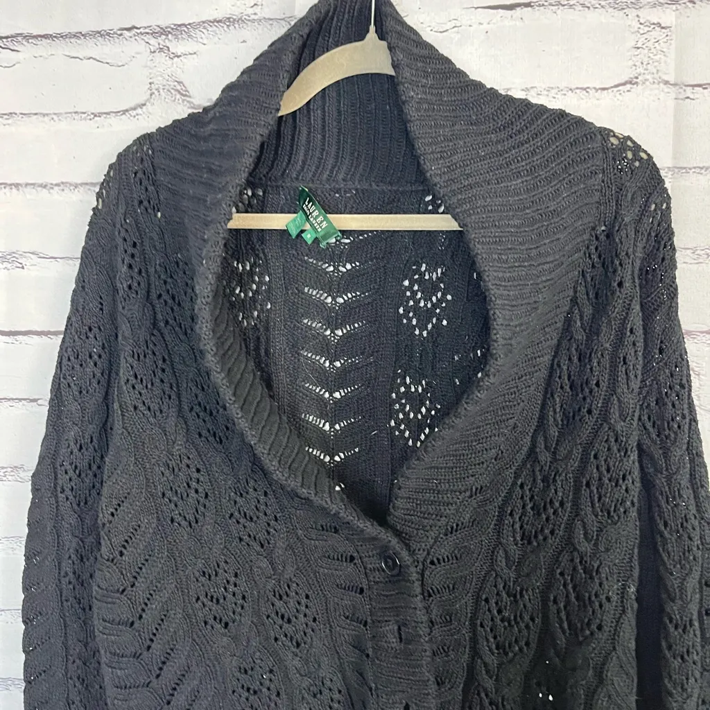 Vintage Lauren Ralph Lauren Black Cotton Puff - Image 5