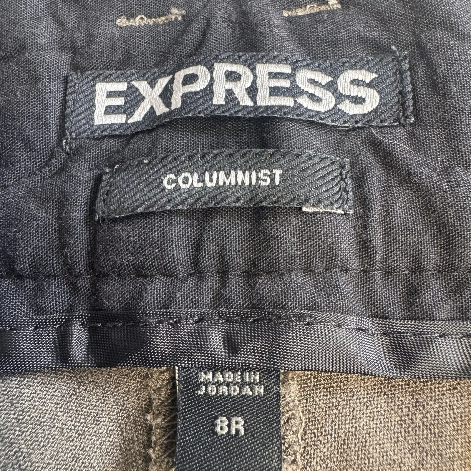 Express Womens 8R Pants‎ Cool Brown  Columnist Barely Boot Mid Rise Office - Image 6