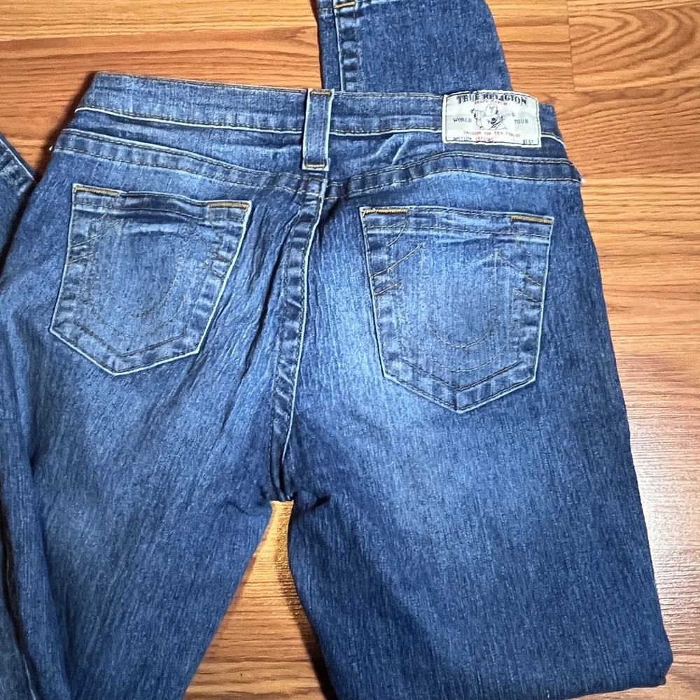 True Religion Dark Blue Skinny Jeans - Image 3