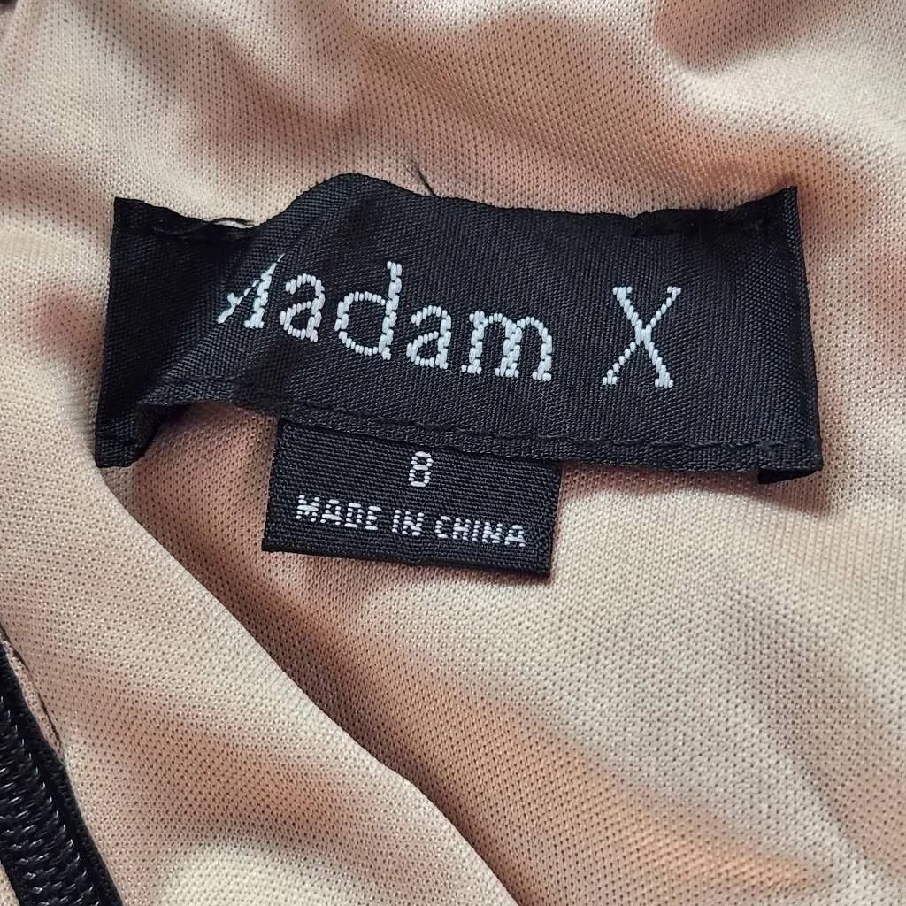 Madam X Red Lace One Shoulder Dress with Peplum NWT Size 8 Lace Cocktail Dress - Image 10