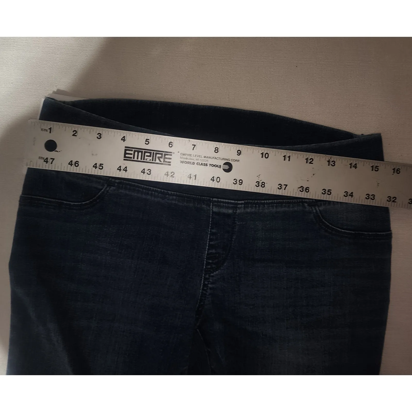 Isabel maternity vintage straight pants sizeW30'' x L37''stretch pants Blue Size 30 - Image 2