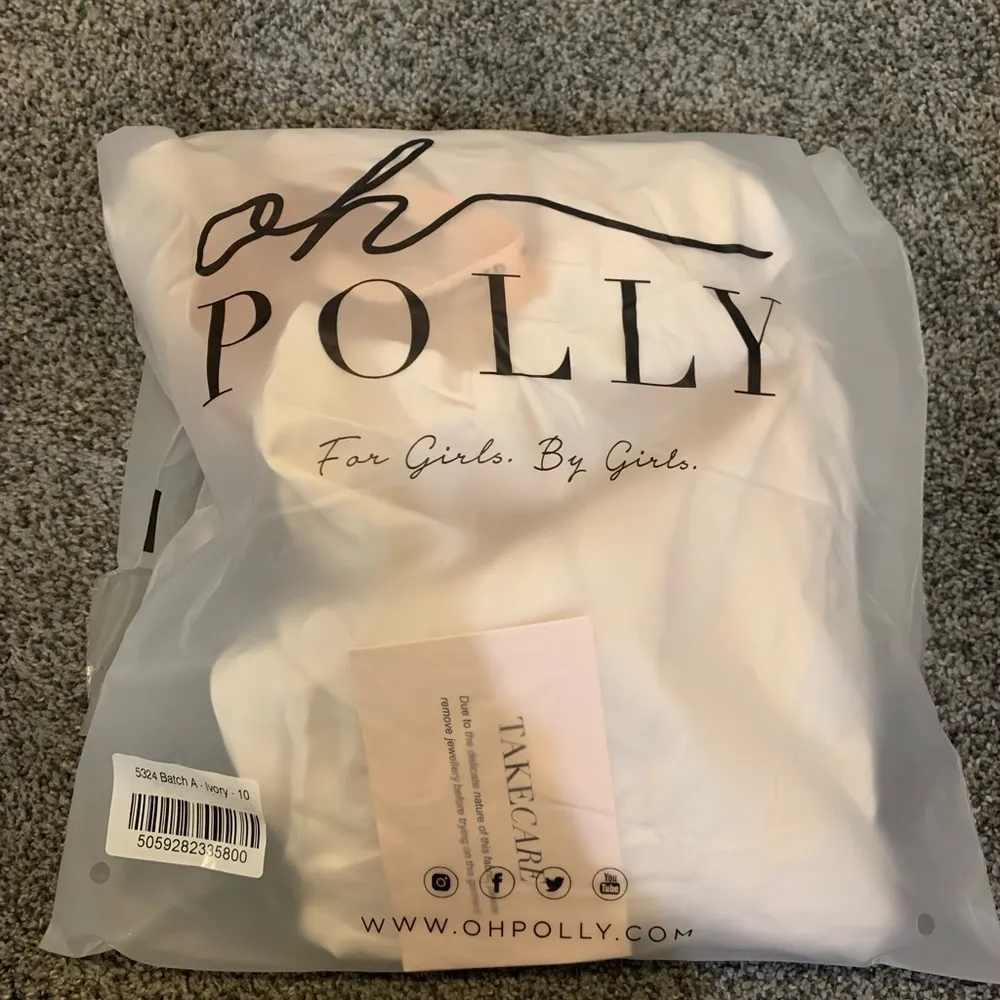 Oh Polly  Strapless Satin Dress - Image 5