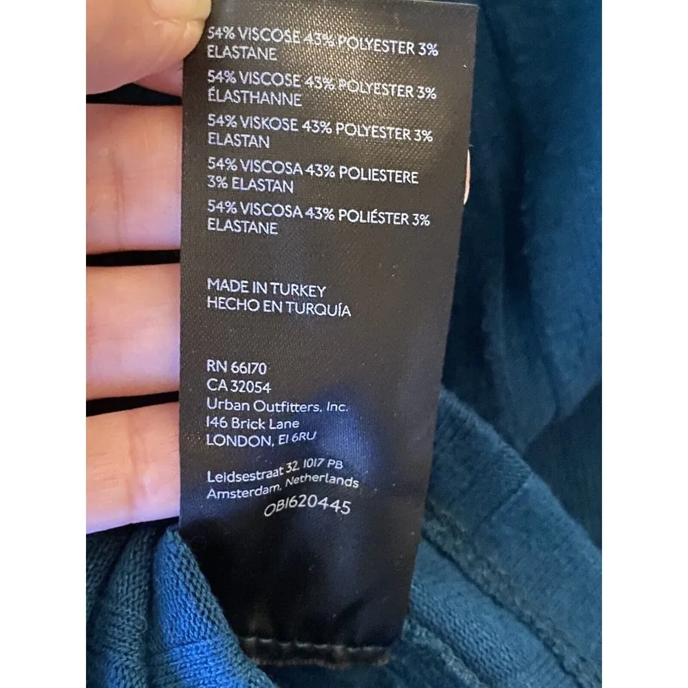 Anthropologie Blue Green Teal Long Sleeve Crew Neck Sweater Size XXS‎ - Image 7