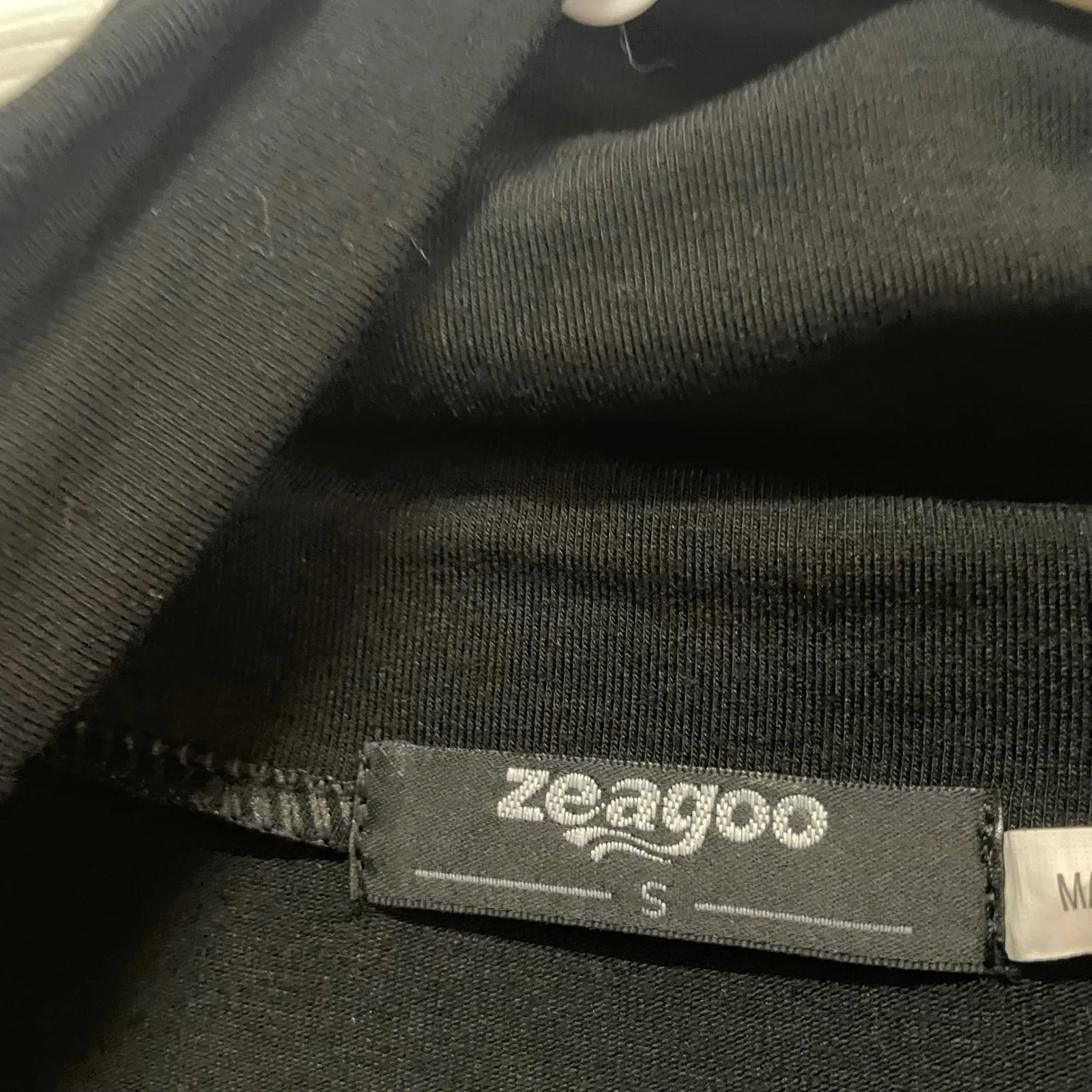 ZAGOO Black Striped Sleeve Cowl Neck Tunic Top Pockets Women S - Image 10