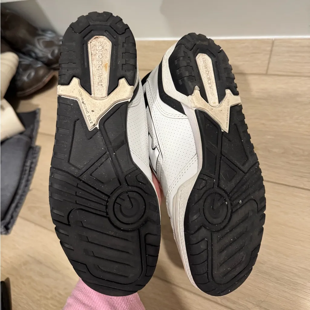 New Balance 550 Sneakers (White & Black) - Image 3