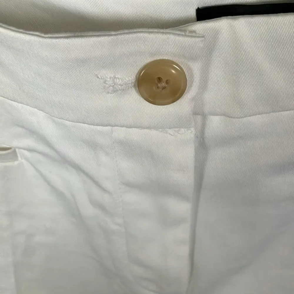 Ann Taylor Petite: White Mid Rise “The Crop” Pants- cotton blend- 10P - Image 3