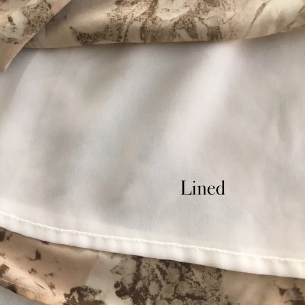 Apostrophe‎ Ivory & Tan Floral Skirt - Image 5