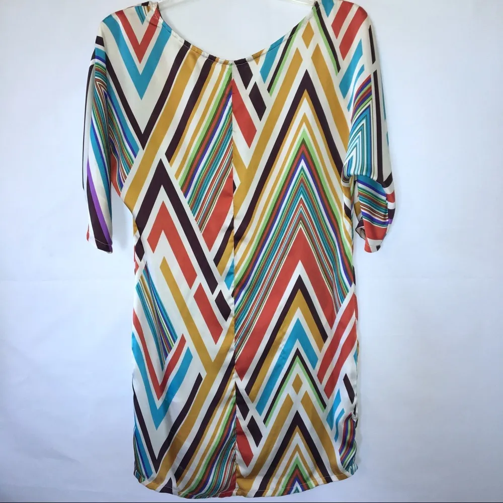 Hot & Delicious Multicolor Striped Dress - Image 4