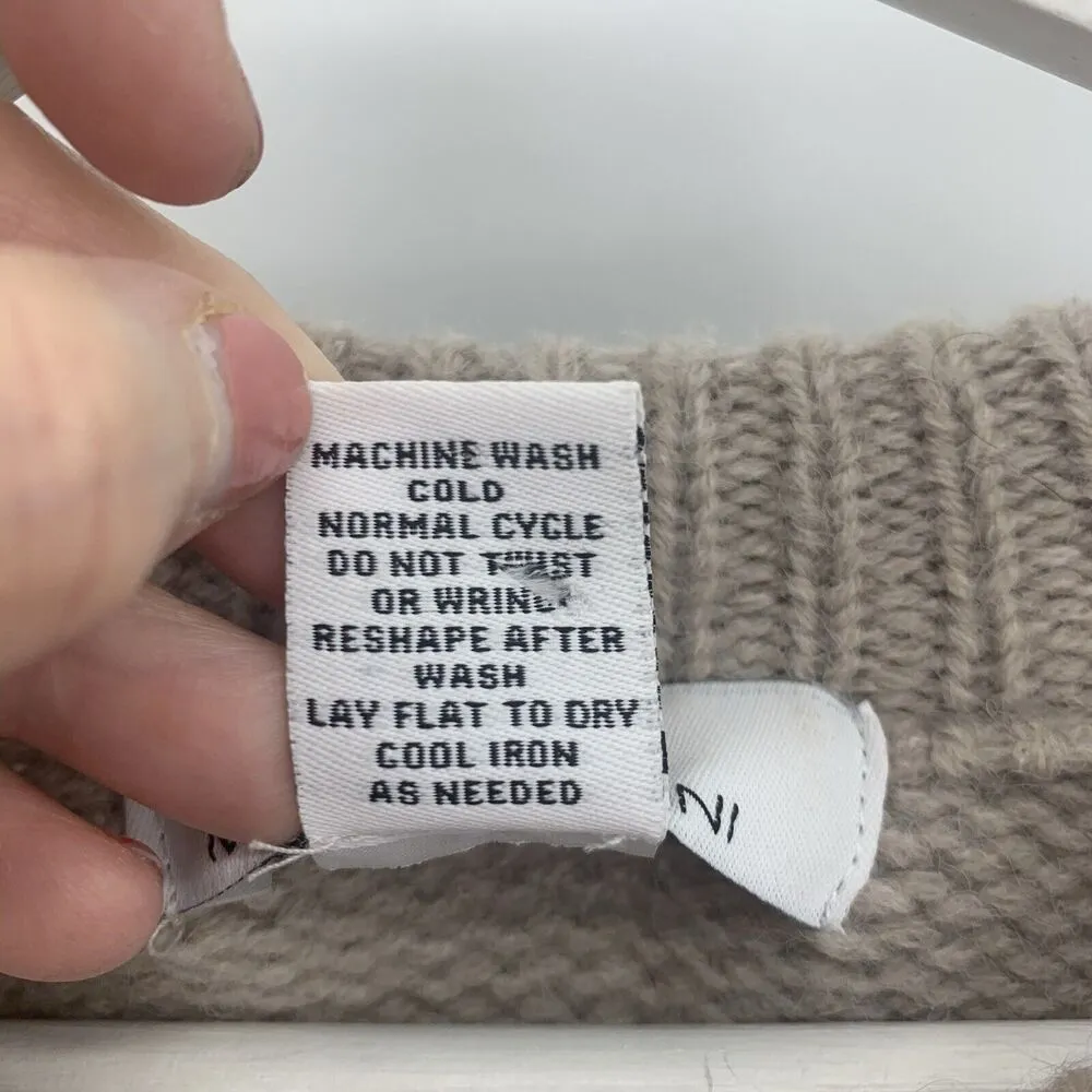 M Magaschoni Size XS Sweater Wool Alpaca Blend Mock Neck Long Sleeve Women’s - Image 4