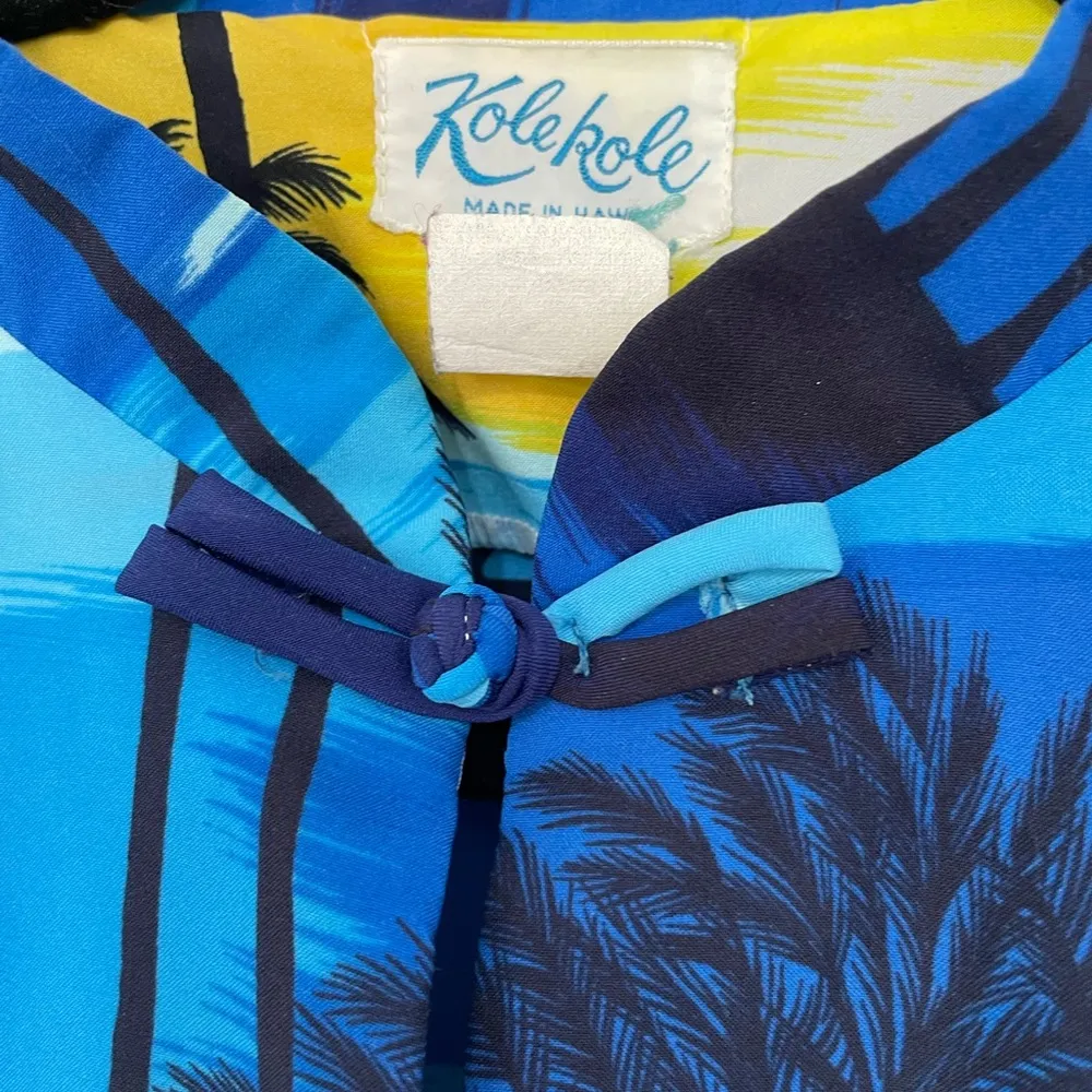 Kole Kole Hawaiian Poncho Pullover Coverup Kimono Sleeves Made In Hawaii ~ OSFA Size undefined - Image 7