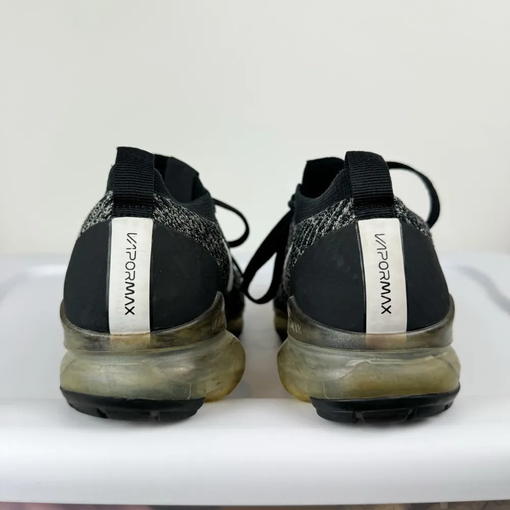 Nike Air VaporMax Flyknit 3 Athletic Running Shoe Sneaker Sz 9 Womens Black - Image 11