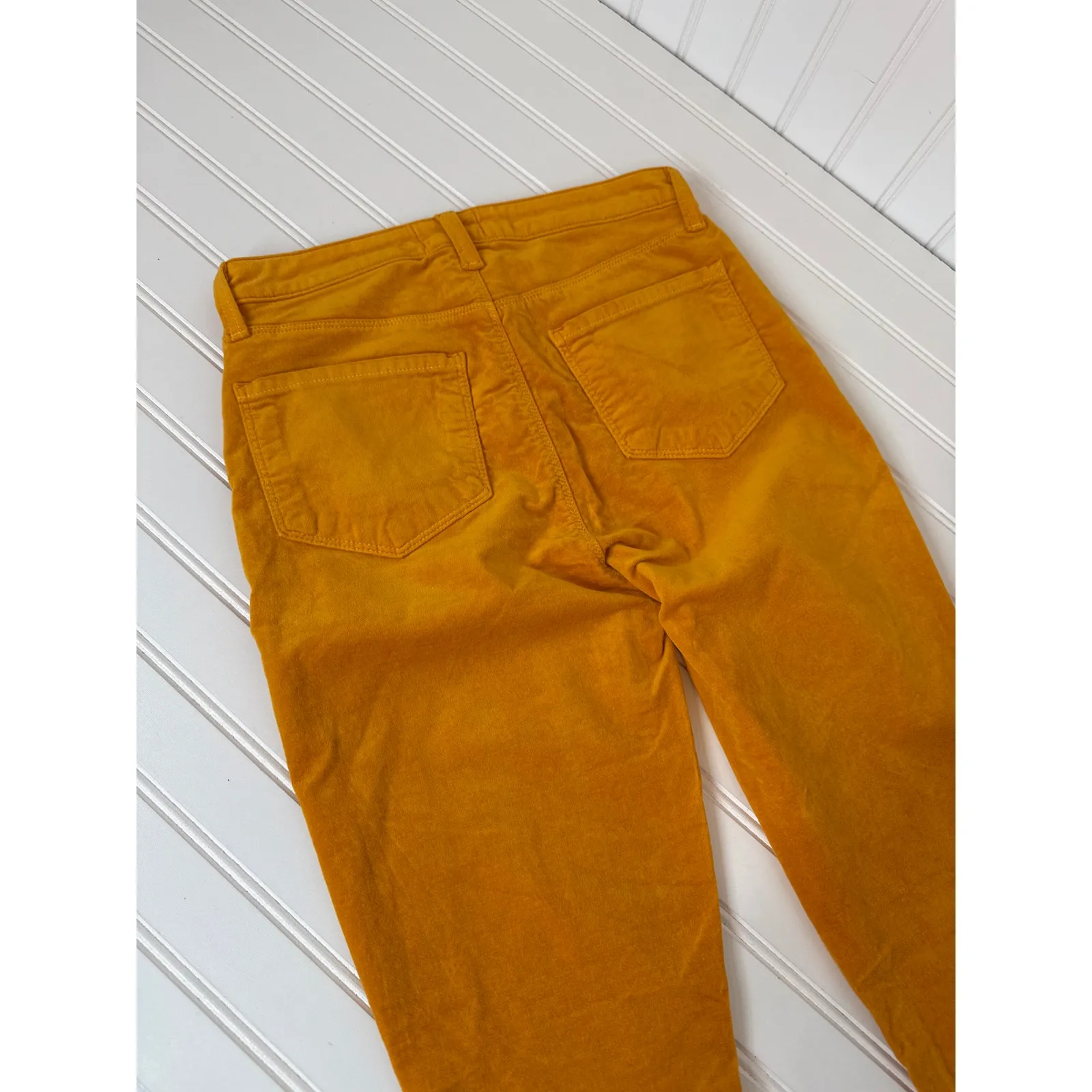 NWOT L’AGENCE Monique Velvet Ultra High Rise Skinny Jeans Citrine Womens Size 25 - Image 6