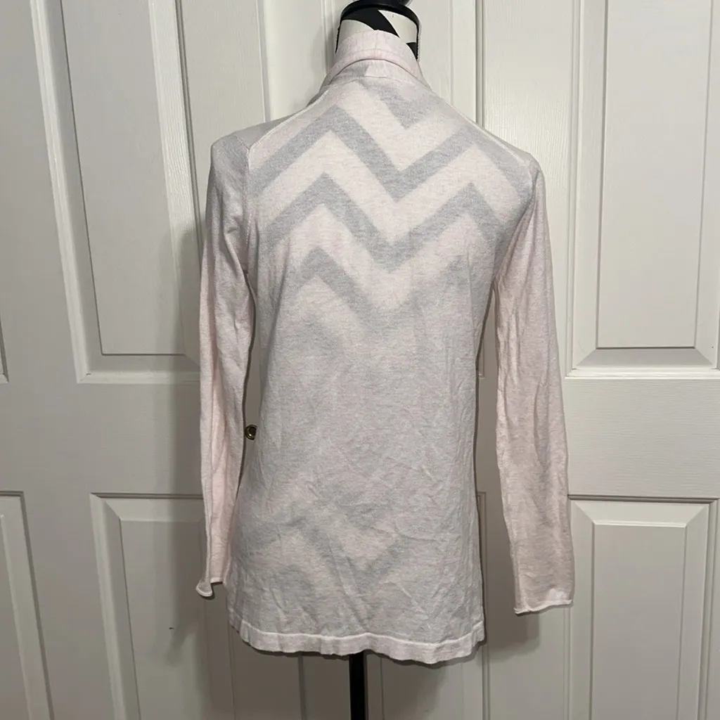 White + Warren Women's Light Pink Open Front Cardigan - Image 3