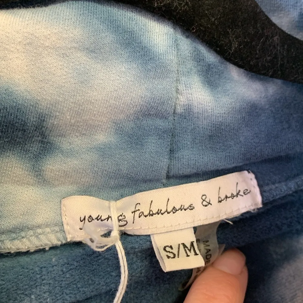 Young Fabulous & Broke Tie-Dye Hoodie Sweatshirt. Size Small/Medium - Image 6