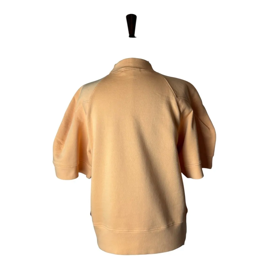 AGOLDE Sweatshirt‎ Women XS Orange Sherbert The Round Shoulder Athleisure NWT - Image 3