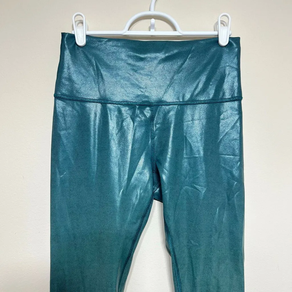 Lululemon Wunder Train High Rise Leggings 8 Gradient Foil Engineer Medium Forest - Image 3