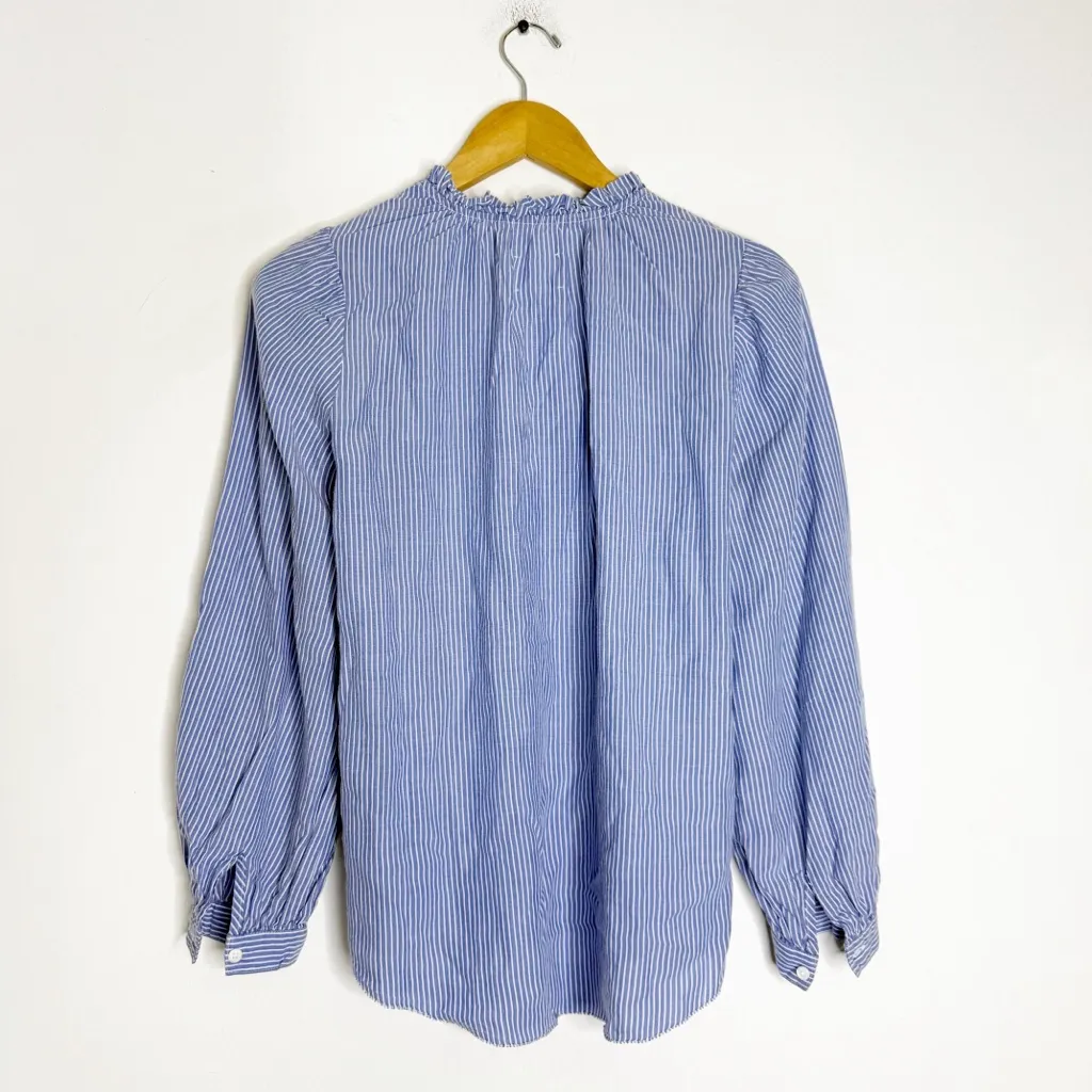 Sundays Blue & White Striped Blouse – Size 1 Small/Medium - Image 4