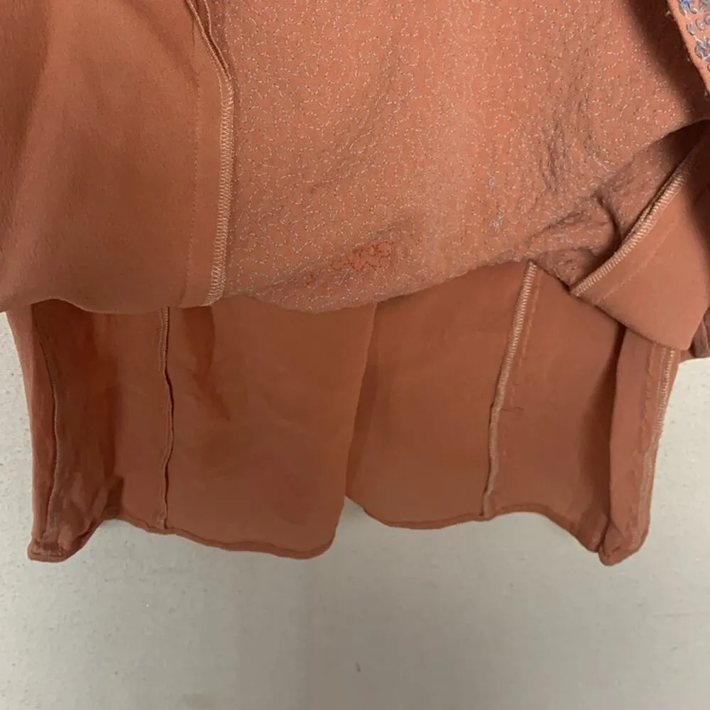 Emilio Pucci women's size 6 small Cady shift dress peach beaded sequin sleeveles - Image 7