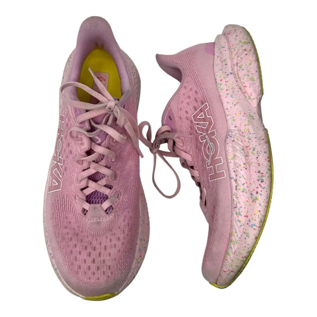 Hoka One One Mach 6 Women’s Running Shoes Pink Yellow Size 7.5 - Image 5