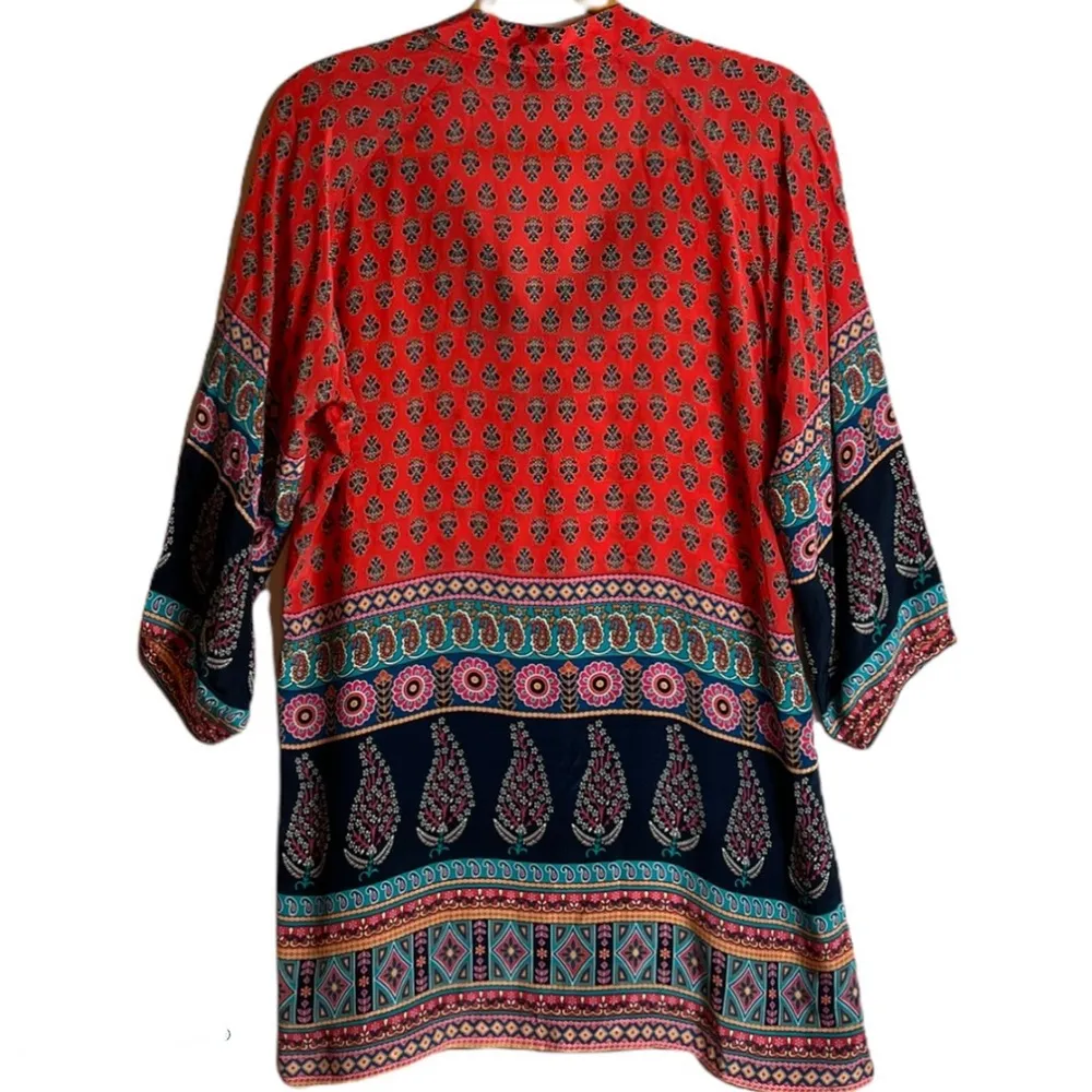 Tolani  Paisley Multicolored Tunic Size Small - Image 2