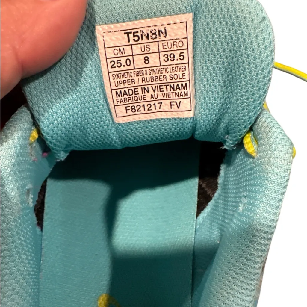 Asics Yellow and Blue Athletic Shoes for Performance - Image 6